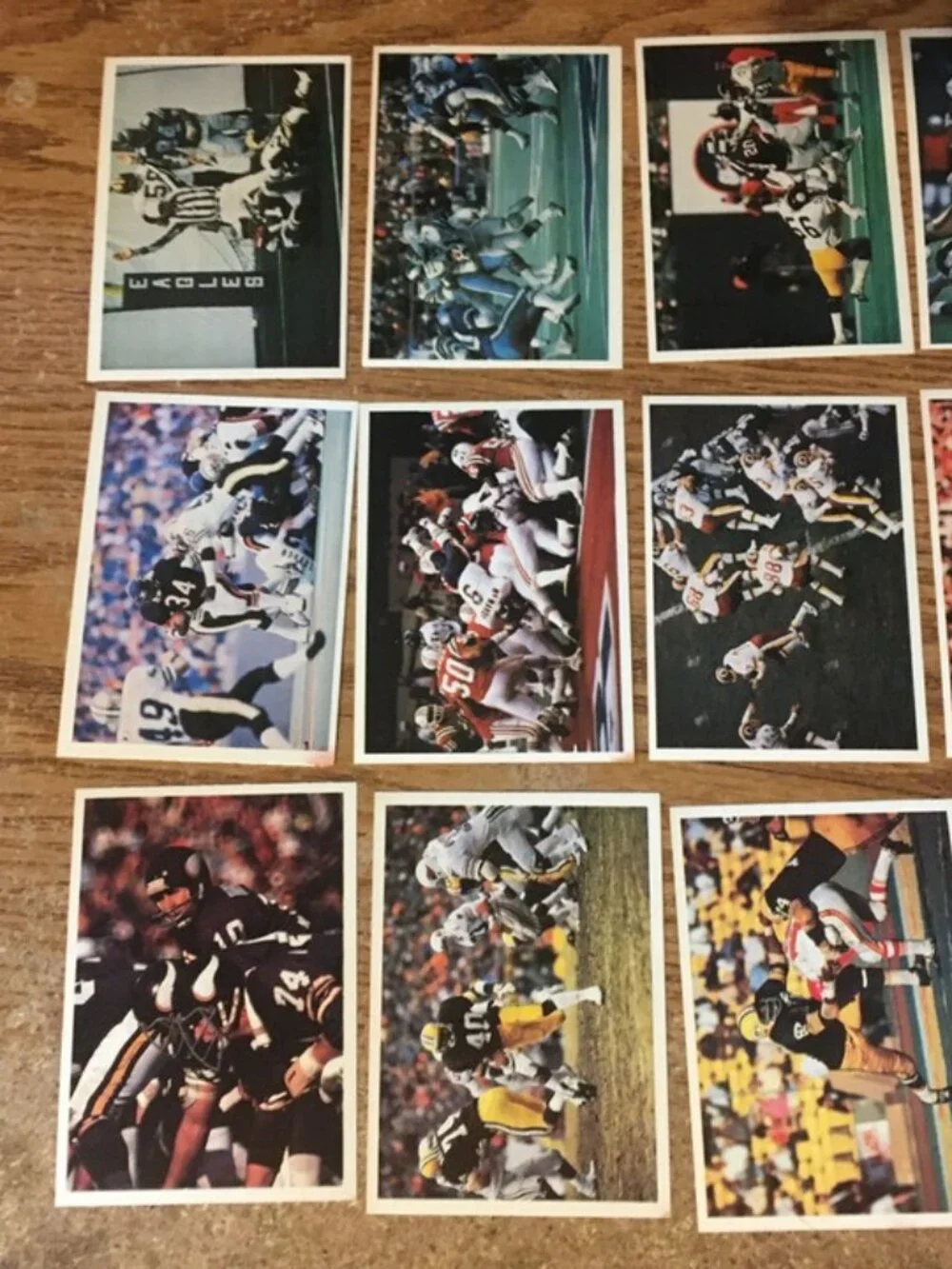 1986 JENO'S PIZZA ROLLS NFL ACTION STICKERS FOOD ISSUE COMPLETE SET OF 56